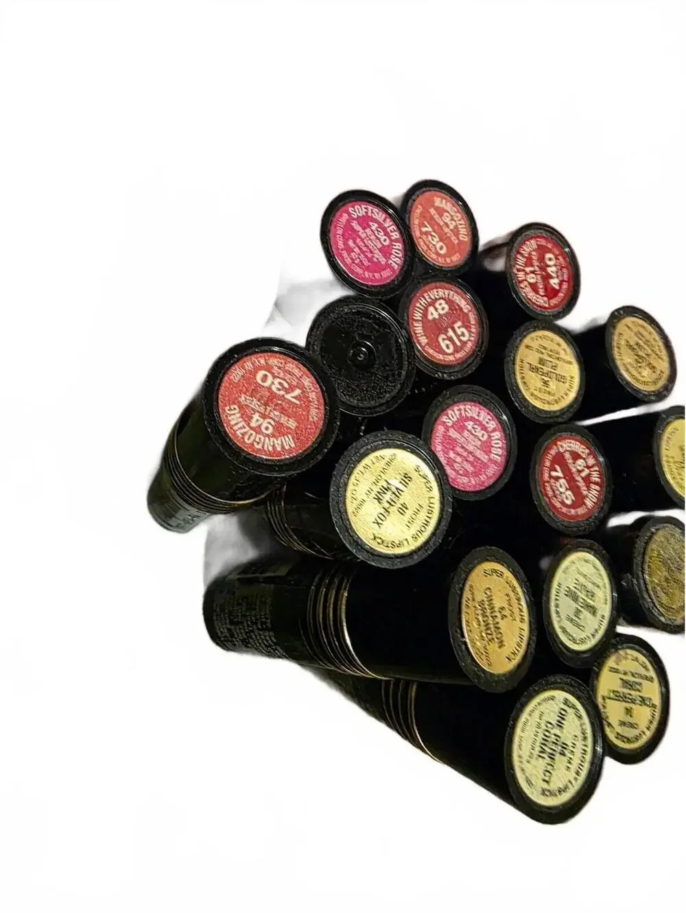 17 Vtg Revlon Super Lustrous Lipsticks Assorted Shades